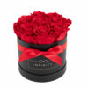 2-BB-VR-24 Infinity real 9 long-lasting red roses in a box with ribbon