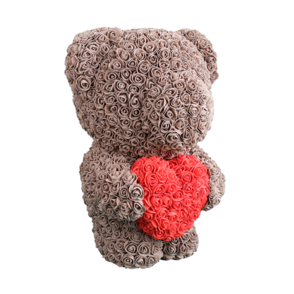 Teddy aus Rosen in Braun Large