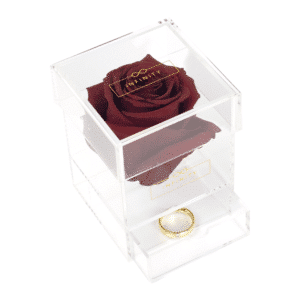 Produktbild Acryl Box Burgundy mit Ringkästchen