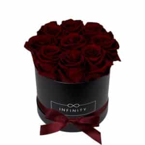 Dunkelrote Burgundy Infinity Rosen für die reife Liebe Geschenk zum Jahrestag