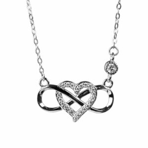 Halskette Infinity Herz silber