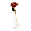 Rote Rose vergoldet mit Arcyl Display