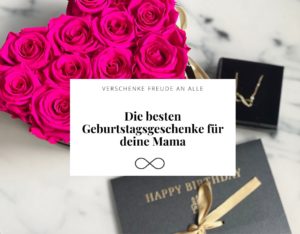Infinity Kette zusammen mit Rosen die ewig halten