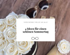 blumenbox mit wunderschönen infinity Rosen