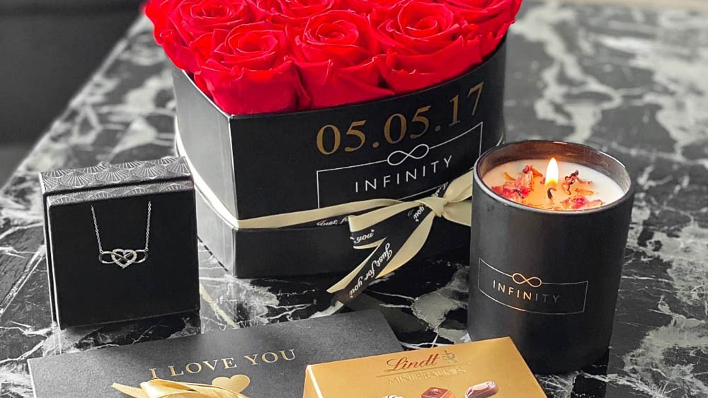 Bundle-min Geschenk Set von Infinity Flowerbox