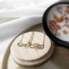 Ketten 2 Formen zwei INFINITY Ketten in Gold mit Kerze