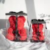 Rosenbaeren in 2 groessen in Geschenkverpackung